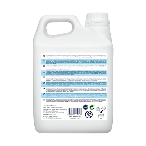 Image of Bona Wood Floor Cleaner for Mopping Robots and Vacuums, Concentrate, Quick-Drying and Streak-Free, Cedar Wood - 2.5L | Robot Mopping Swedish Formula