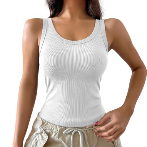 Débardeur femme brassière intégrée dos nageur pour look été basique