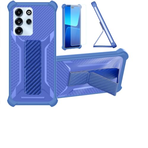 �Ή� Doogee B10 Pro �P�[�X Phone Case ZJBB-LAN | [1*�����K���X�X�N���[���v���e�N�^�[]�n�C�u���b�h[�܂肽���ݎ��}�O�l�b�g�X�^���h]