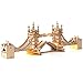 ROBOTIME 3D Puzzle Wooden Craft Kits with LED Light DIY Tower Bridge Construction Model Kit to Build for Teens Brain Teaser Puzzle Home Decor Birthday Gifts