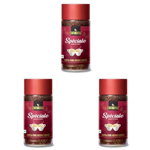 Image of CONTINENTAL SPECIALE Coffee 50g Jar | 100% Pure Instant Coffee Powder (Pack of 3)