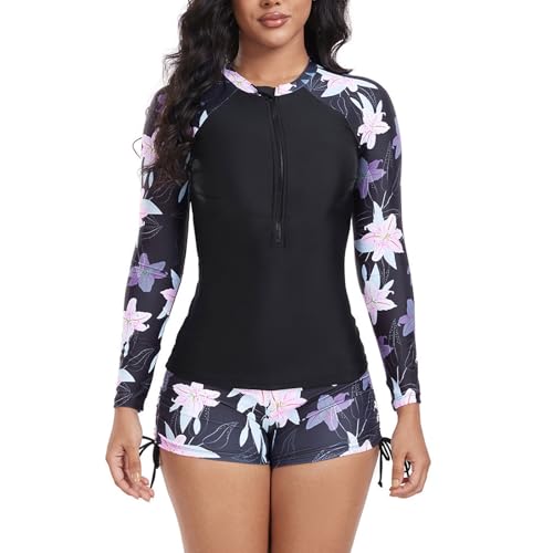 Bikini para mujer con estampado fresco, secado rápido, con tirantes, dividido, Color lila claro., S