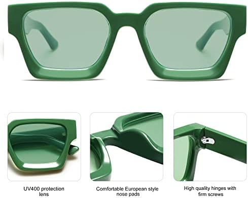 SO & EI, Gafas De Sol Cuadradas Retro Para Mujer, Marca De Moda De