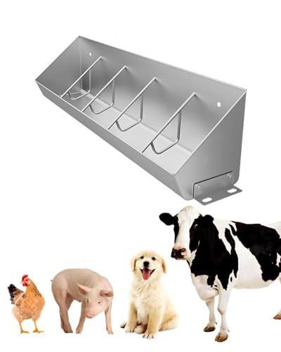 Mangeoire à bétail multi-trous avec réservoir pour chiens et poulets