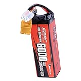 🔋【Spezifikation】 - Material: Lithium-Polymer; Kapazität：6000mAh；Spannung：14,8V；Konfiguration：4S1P; Entladungsrate: 70C