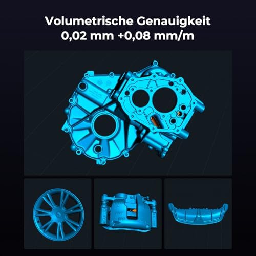 Bild 5 - Creality Raptor Pro 3D Scanner, Bester Partner für Auto Custom, 22 Kreuz +7 parallele blaue Laserlinien, volumetrische Genauigkeit: 0,02 mm + 0,08 mm/m, Objekte zwischen 5-4000 mm