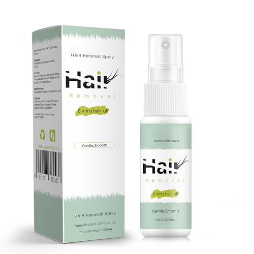 LINEDSON Hair Removal Spray, Mild Painless Facial Hair Remover Cream for Underarm, Arm, Leg, Bikini Areas Body Hair Depilatories Product for Women Men 30ml