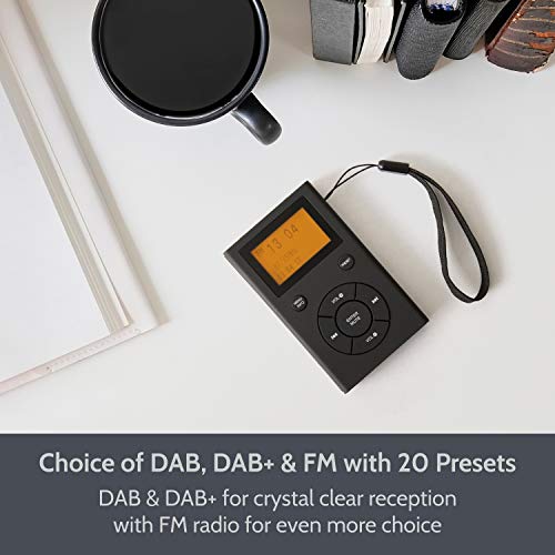 DAB Radio, DAB Plus Radio Klein Digitalradio mit Wiederaufladbarem Akku, Persönliche Tragbares Radio, Mini Radio DAB/DAB… - Image 3