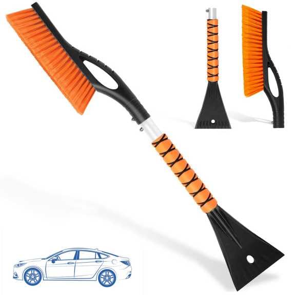 Showvigor Eiskratzer Auto mit Besen, 25'' 2-in-1 Abnehmbare Auto Eiskratzer und Schneebesen