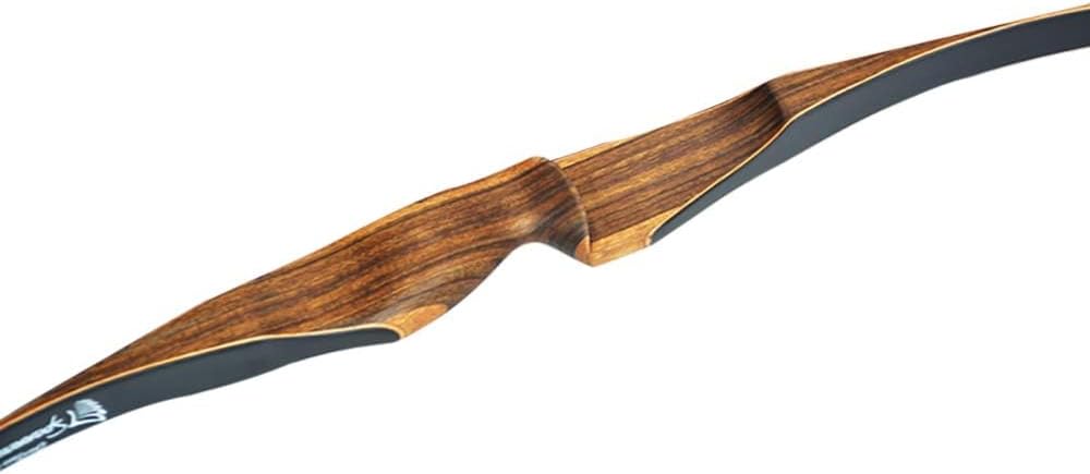 SHARROW Archery Traditional Long Bow 10-35lbs Hunting Bow 52" 54" Recurve Bow for Youth Beginner Shooting Right Hand
