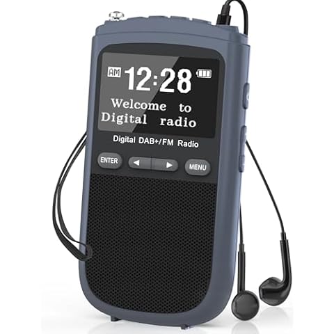 Portable DAB Radio with Rechargeable Battery Cover