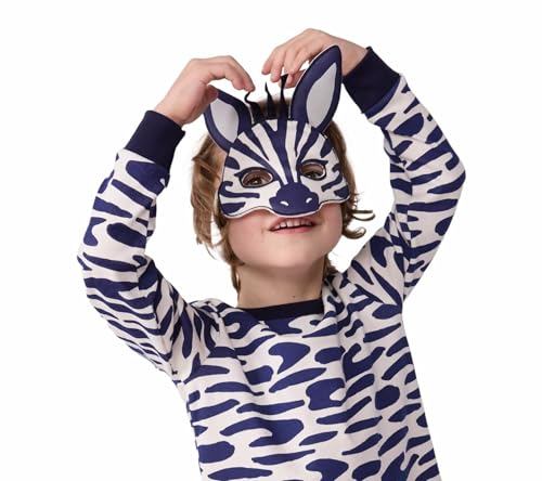 Pigiama travestimento bambino in cotone con zebra stampata - 6