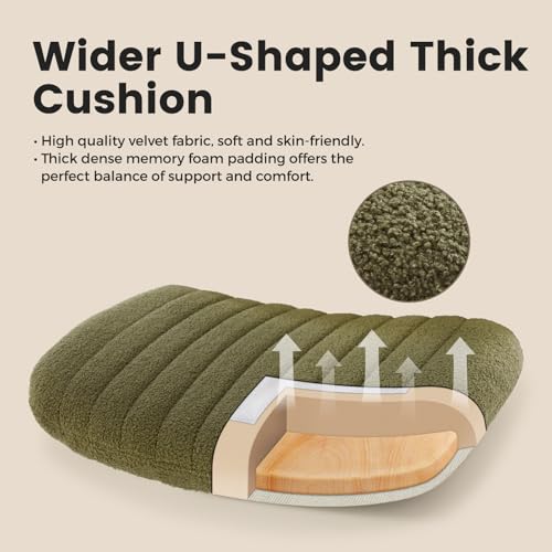 Image of IWMH Criss Cross Chair Cross Legged Office Chair with Wheels Armless Wide Seat Desk Chairs Height Adjustable Computer Task Chairs Swivel Vanity Chair for Home Office Bedroom Make Up Small Space Green