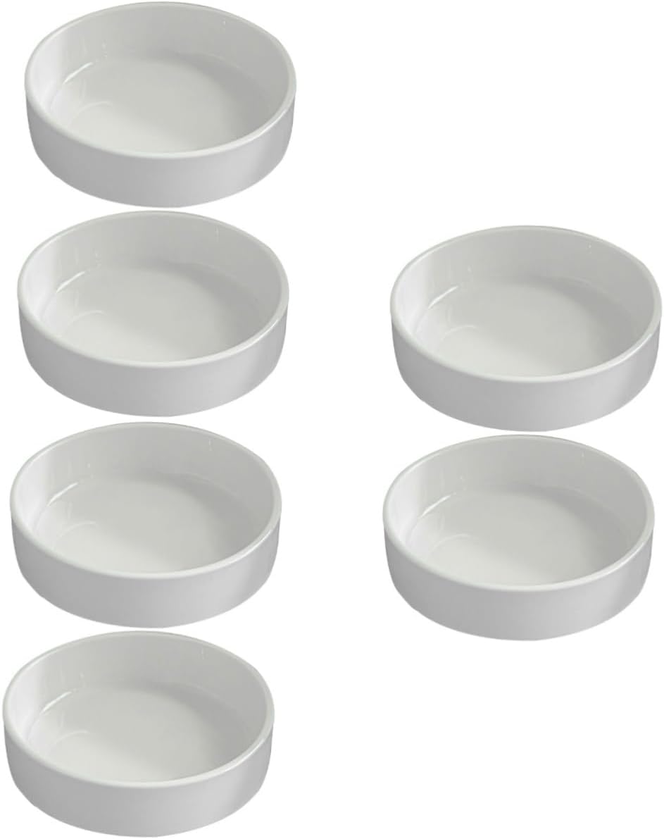 6pcs Ceramic Plant Saucer Tray Round Flowerpot Base Planter Saucers for Use for Preventing Water Leakage and Protecting