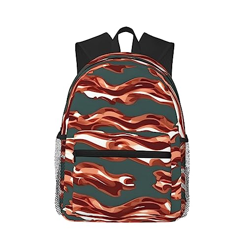 Mochila de viaje universitaria EdWal con diseño de tocino para llevar tu portátil al campus
