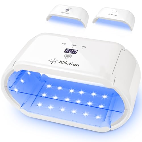 JDiction UV Light for Resin Wireless UV Resin Lamp with 48 LED Beads Long Time Setting (1min 3min 5min 10min) Rechargeable 48W Powerful Cordless Curing Tool for Jewelry Making Crafts