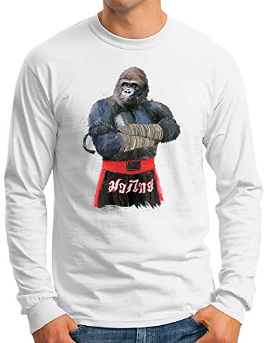 Muay Thai Gorilla t-shirt manches longues OM3 pour vos entraînements et sorties de club