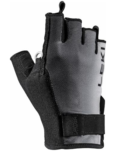 LEKI Handschuhe Fitness Nordic Walking »Nordic Active Shark« Schwarz Grau Gr. 10.0