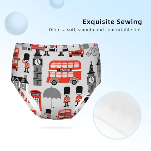 London Street Doodles Elements Girls' Underwear Soft Cotton Little Girls Panties Comfort Briefs3