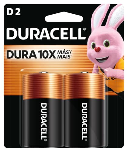 Batería tamaño D 2 bateria tamaño d marca Duracell (2)