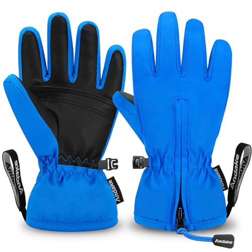 Andake Waterproof &Breathable Kids Snow Gloves,...