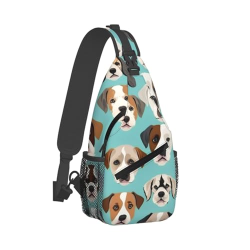 Mochila tipo bandolera con estampado de Bulldog inglés miniatura 2