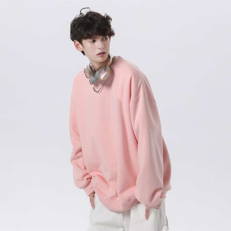 Men's Artistic Crew Neck Sweatshirt Unique Heavy Sweatshirt3