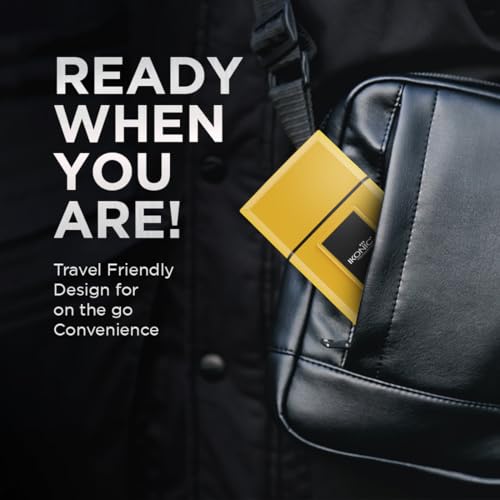 Image of Ikonic Professional Electric Shaver, Ultra Thin, Cordless, Rechargeable Men's Travel Razor for Face Care, Beard for Salon Professionals, Barbers and Salon-Like Shave at Home - Yellow