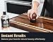 Mevell Cutting Board Oil Applicator, Great for Butcher Blocks, Counter Tops, Bamboo Cutting Boards and All Wooden Utensils - Sealing Wax, Cream & Conditioner Applicator, Walnut Wood Handle