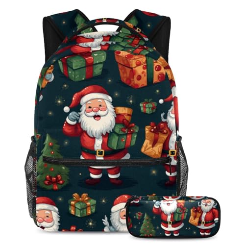 Sac d'école Père Noël de grande capacité contre le désordre des fournitures