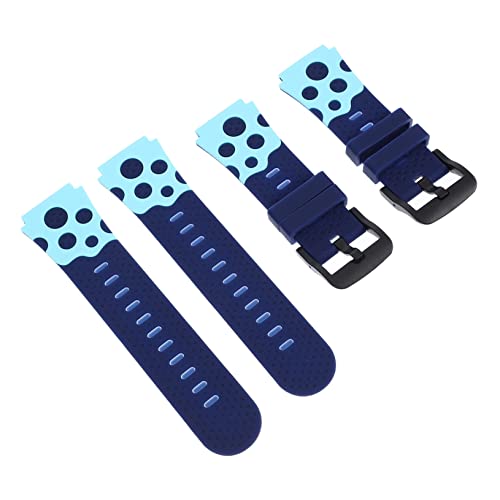 FONDOTIN 2 Pcs Kids Watch Straps Silicone Wrist Band 20mm Comfortable Easy to Wear Creative Patterns