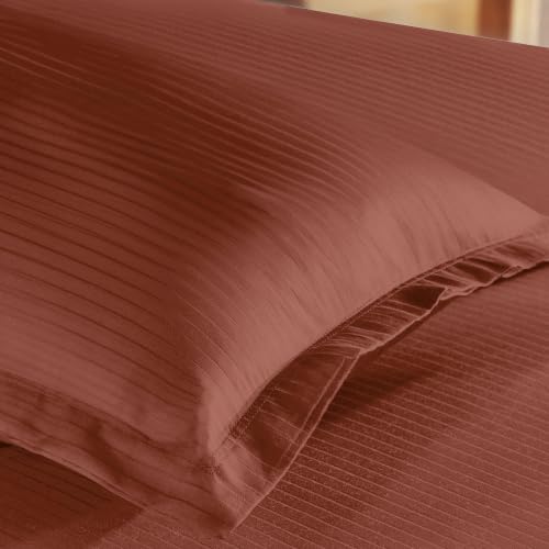 Image of myTrident Bedsheet for Single Bed Cotton| 210 TC | 60 inch x 90 inch | Ember