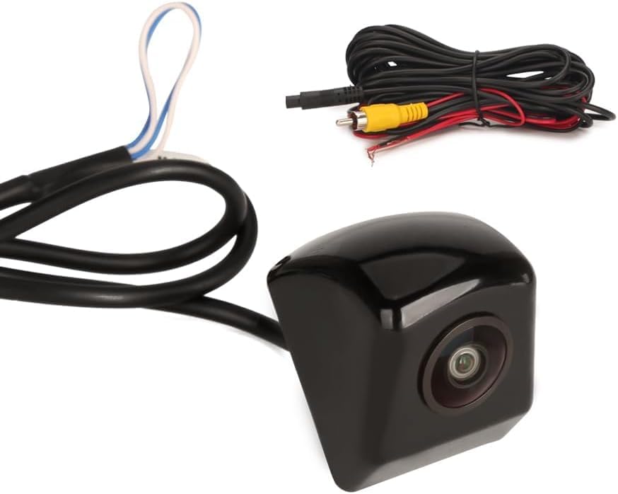 Erisin ES586 Cámara de Marcha Atrás AHD 1080P Gran Angular 150°, Visión Nocturna 3D, IP68 Impermeable, Compatible con Autoradio Multimedia, Conmutable 720P/1080P Cámara de Visión Trasera 12V