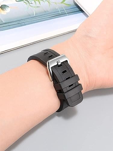 Bracelet caoutchouc fluoro 22mm remplace strap usé pour IW356802 et IW376710