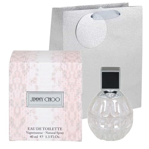 Jimmy Choo Eau de Toilette 40ml – Women’s Natural Spray, Elegant Floral Fruity, Light Everyday Scent, Bundled with Gift Bag & Krisp Thank You Card | (1 Pack)