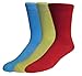 Fine Fit Mens Fancy Solid Color Cotton Socks (3 Pairs)