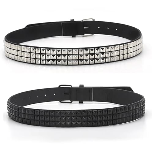 Rivet Belt Men&Women's Studded Belt Punk Rock With Pin Buckle Drop3