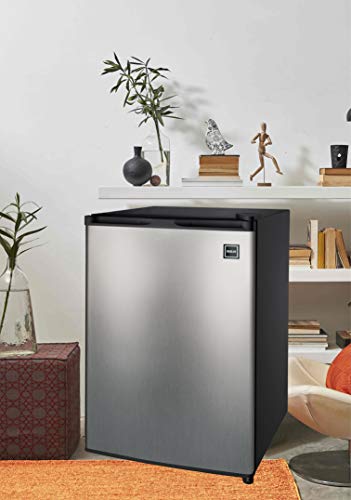 Rca Rfr283-Stainless 2.6 Cu. Ft. Refrigerator, Stainless Steel, Stainless #TOP2
