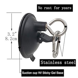 YYST Suction Cup Hook Cleat for Pet dog & cat bathtub, shower & bathing, grooming tether – No Leash