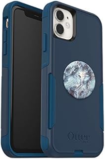 OtterBox Bundle: Commuter Series Case for iPhone 11 - (BESPOKE WAY) + PopSockets PopGrip - (Blue Marble)