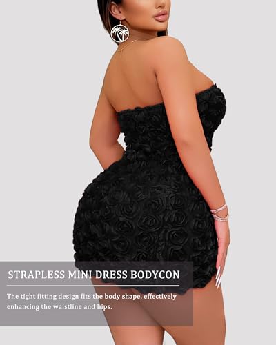 Image of Sliot Strapless Tube Dress Tube Dresses for Women 2025 Party Mini Club Going Out Short Dresses Sexy Vacation Outfits