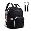 Hafmall Diaper Bag Backpack, Large Baby Diaper Bag with Stroller Hooks, Multifunctional Travel Nappy Bag, Stylish…