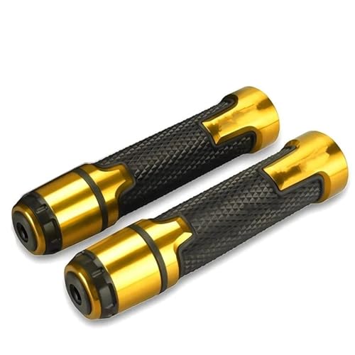 Bremskupplungshebel Für SUZUKI Für GSR750 2011-2020 Motorrad CNC Bremse Kupplung Hebel + 22MM Griff Griffe Lenker Kupplungshebel Bremsgriff(Gold)