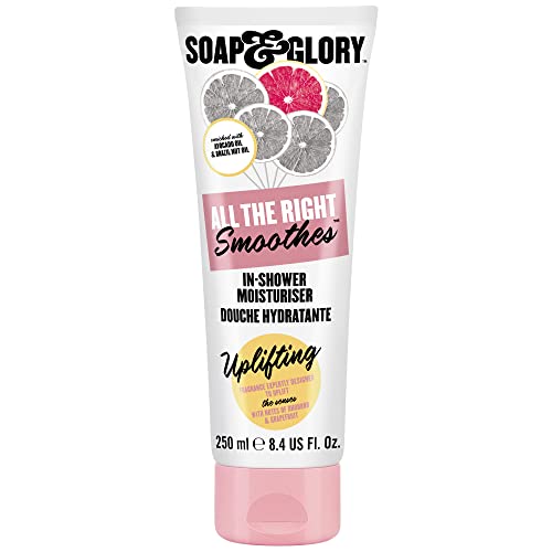 Soap & Glory All The Right Smoothes In-Shower Moisturizer - Lock In Lasting Hydration With Our Avocado Oil, Vitamin E & Vitamin C Body Moisturizer - Citrus Scent Body Lotion For Use In Shower (250Ml) #TOP13