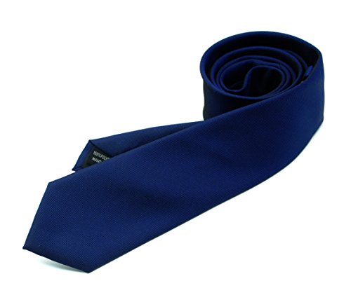Image of Skinny Solid Ties for Men, 2.5 inch Slim Plain Neckties 4-Pack