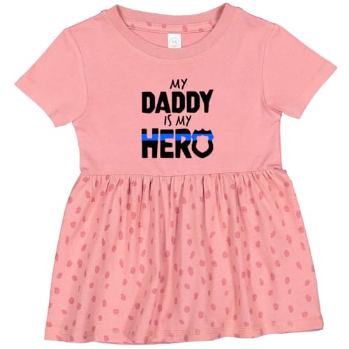 inktastic My Daddy is My Hero Police Officer Family Infant Dress