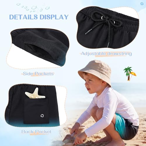 Image of American Trends Boys Swim Trunks Toddler Swim Shorts Bathing Suit Kids Swimsuit Youth Swimwear