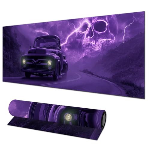 Grand tapis de souris de jeu violet 80x30cm pour ordinateur portable