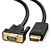 Produktbild UGREEN 10235 Displayport auf VGA Kabel 2m DP Stecker auf VGA Stecker Adapterkabel Full HD 1080P mit 24K vergoldete Kontakte, Steckverriegelungen und Dreifach Schirmung für Grafikkarten,PC,Beamer und Monitor