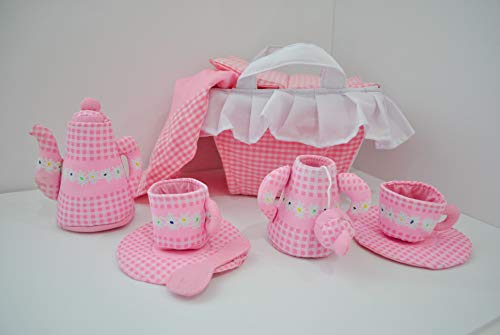 Tea Party Toy Set by Pockets of Learning | Enchanted Tea Party Adventure Soft Play Set for Toddlers and Children | Interactive Fabric Activity Gift | Cloth Pretend Play Toy